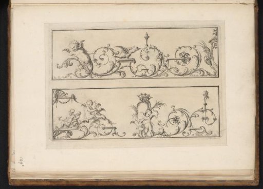 Two friezes with arabesques