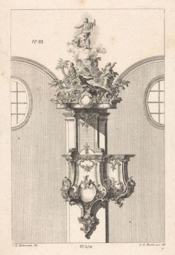 Pulpit with the Transfiguration of Christ