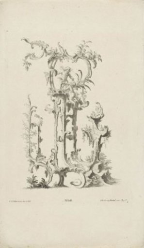 Rocailles with putti