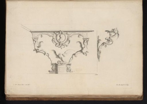 Console table with dragons and an eagle