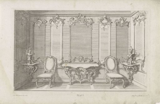 Interior with tables and chairs