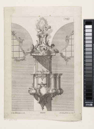 Pulpit with a symbol of the Trinity