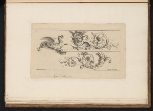 Frieze with arabesques and sea creatures