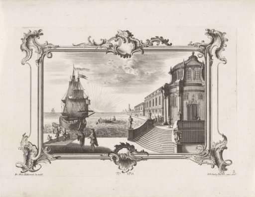 Palace and stairs on the water