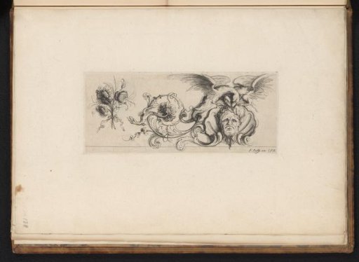 Frieze with a satyr and grotesques