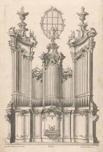 Church Organ with Three Towers