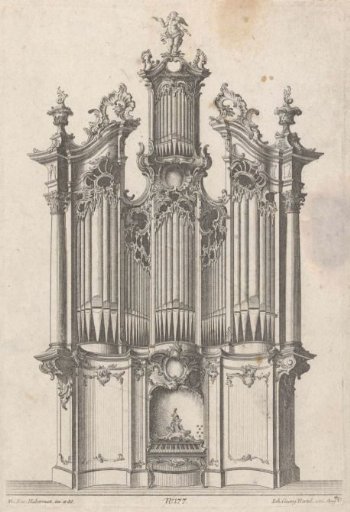 Church Organ with Three Towers