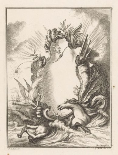 Cartouche with a Horse