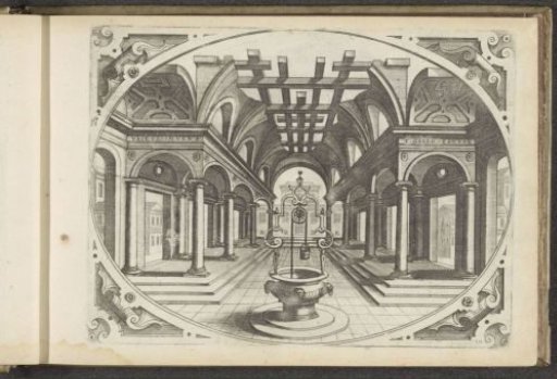 Colonnade with a Ruined Vault and a Water Well