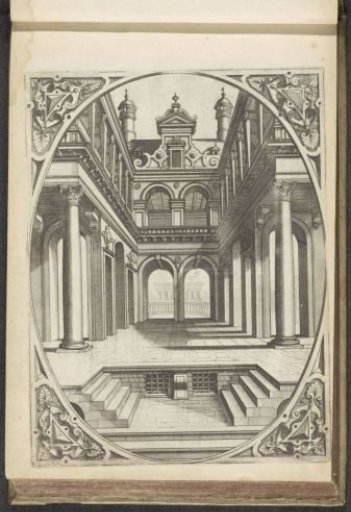 Courtyard with a gallery