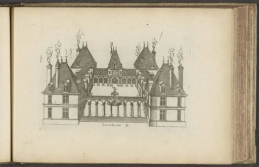 Bird's-eye view of country house D