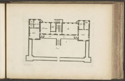 Ground plan of the first floor of country house F