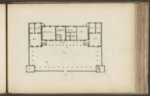 Ground plan of the second floor of country house F