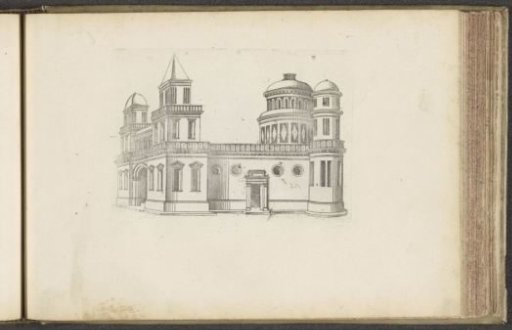 Sanctuary with different towers at the corners