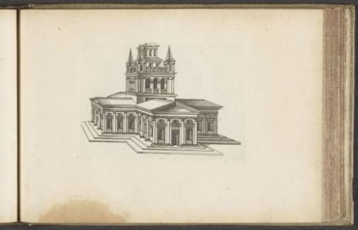 Central sanctuary with a square tower in the middle