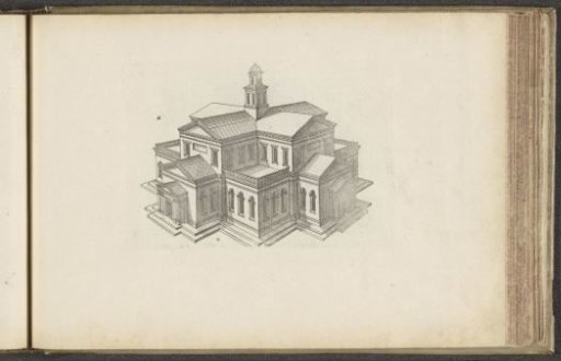 Centrally built square temple