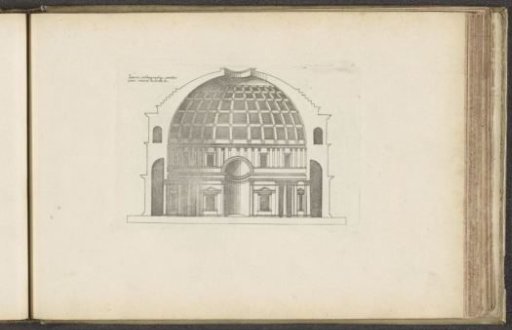 Section of the Pantheon in Rome