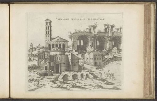 View of the Temple of Romulus and the Basilica of Constantine