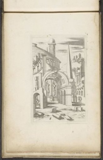 Round Building, Arch, and Obelisk