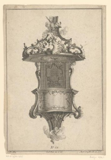 Pulpit with Christ with a Halo of Rays