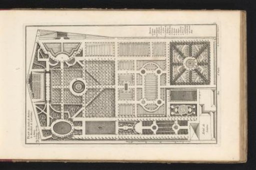 Ground plan of the garden at Hôtel de Lautrec in Paris