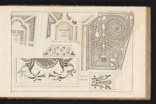 Plan of the garden of the Château de Choisy-le-Roi
