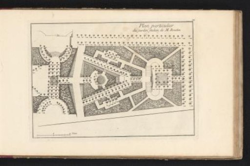 Plan of the Italian garden in the Folie-Boutin