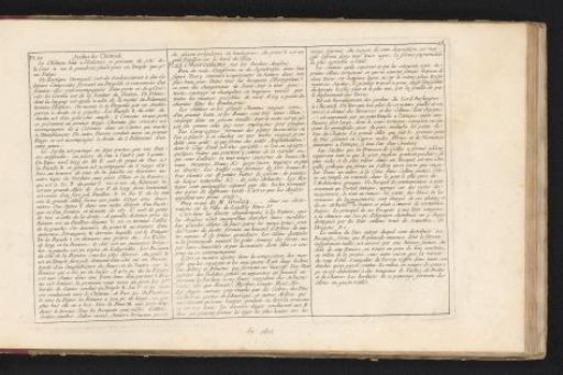 Sheet with description of two prints in the first 'cahier' of Jardins anglo-chinois
