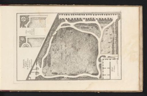 Plan of the garden of the Hôtel de Boufflers in Paris