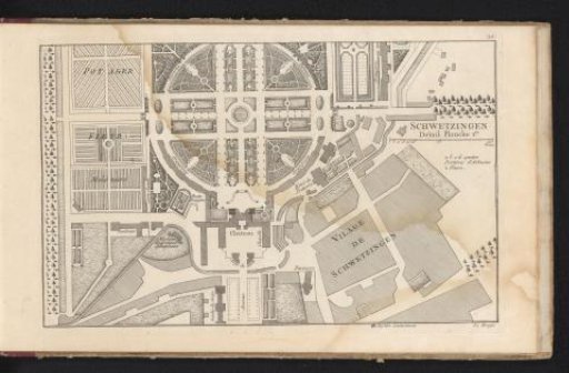Plan of a section of the garden at Schwetzingen Castle