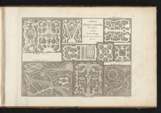 Title print for Jardins Anglo-Chinois, third cahier