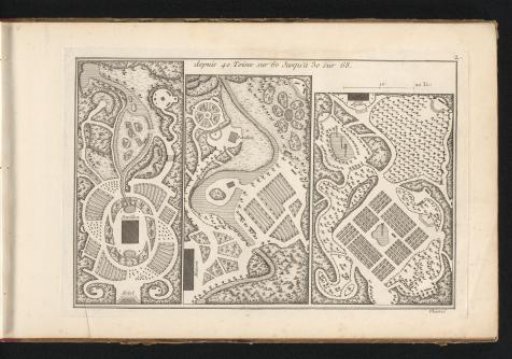 Three garden designs in the Anglo-Chinese style