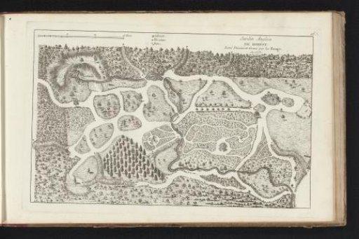 Plan of the English garden at Roissy Castle