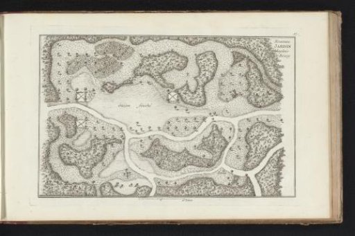 Plan of the new English garden at Roissy Castle