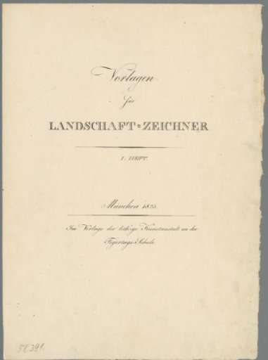 Title print for twenty landscape studies