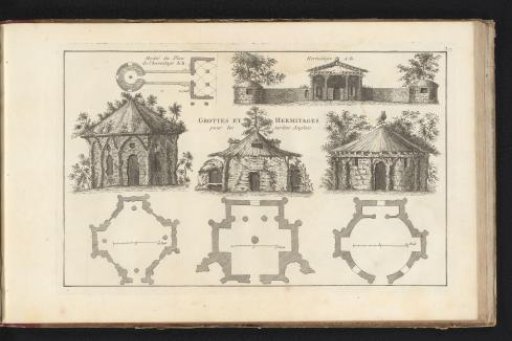 Four examples of hermitages with plans