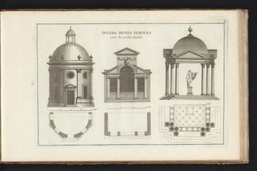 Designs for three temples