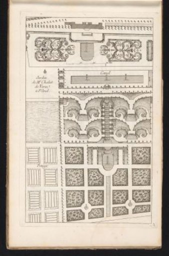 Plan of the Garden of Geoffroy Chalut de Vérins in Saint-Cloud