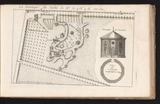 Plan of a part of the garden of the Hôtel de Jansen in Paris