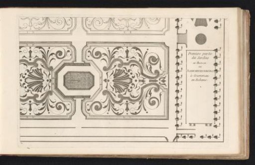 Plan of a part of the garden of the castle of Český Krumlov