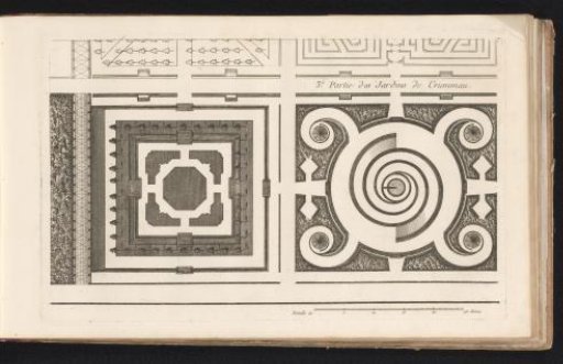 Plan of a part of the garden of the castle of Český Krumlov