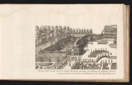 View of the left side of the Hermitage at Bayreuth