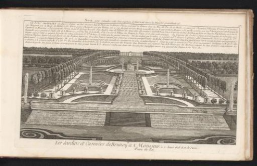 View of the Gardens at the Château of Brunoy