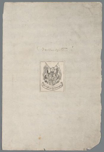 Ex libris of the Hornstein Grieningen family
