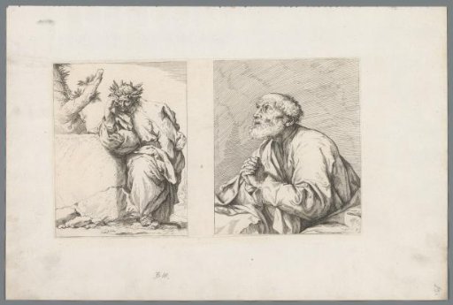 Pensive Poet and a Praying Man