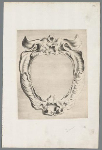 Cartouche in the rococo style