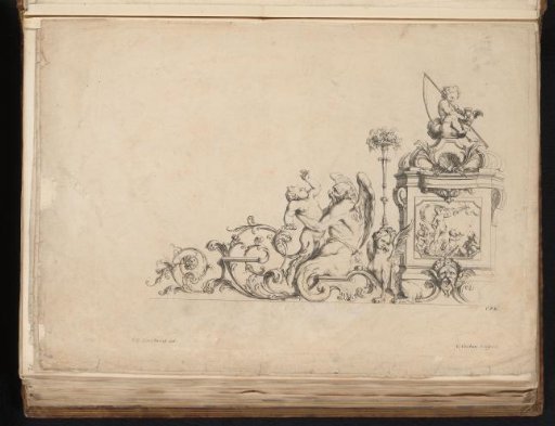 Arabesque with an allegory of time