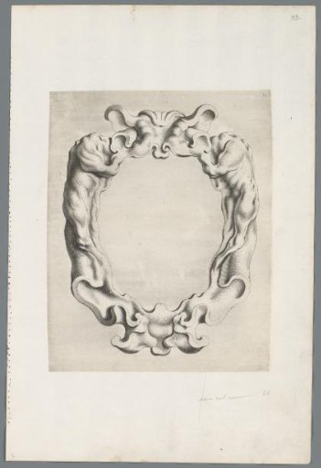 Cartouche in the rococo style