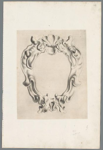 Cartouche in the rococo style