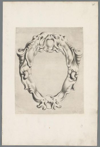 Cartouche in the rococo style